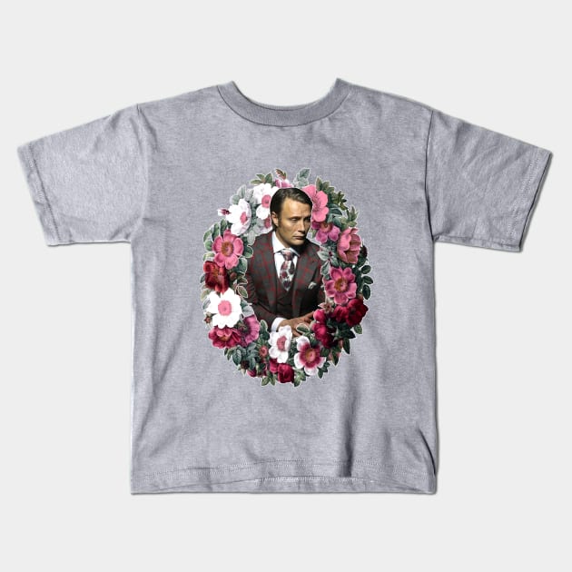 Hannibal Wreath Kids T-Shirt by aliciahasthephonebox